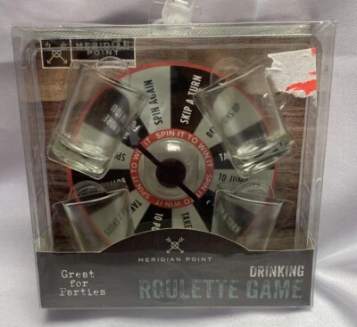 Drinking Roulette Game w/4 Shot Glasses Party Game - Image 1 of 2