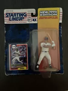 Figura y tarjeta DAVID JUSTICE ⚾️ Atlanta Braves 1994 alineación inicial SLU NUEVO EN PAQUETE - Imagen 1 de 2