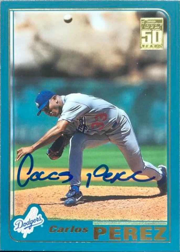 Carlos Perez Autographed 2001 Topps #530 - Image 1 of 1