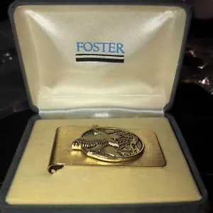 Clip per soldi FOSTER vintage anni '60 oche volanti in scatola regalo con borsa regalo - Foto 1 di 13