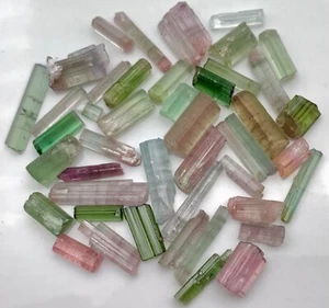 Gorgeous Terminated Multi Color Tourmaline Crystals From Afghanistan 🇦🇫 - Picture 1 of 5