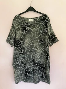 Toast Silk Dress Women's Size 14 Abstract Print Quality *tiny Mark - Picture 1 of 11