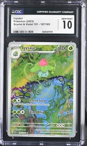 CGC Gem Mint 10 Ivysaur 167/165 Pokémon Scarlet & Violet 151 MEW EN - Picture 1 of 2