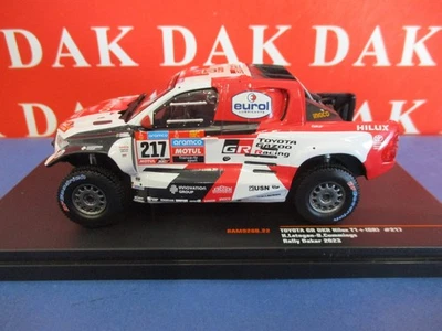 Die cast 1/43 Modellino Auto Toyota GR DKR Hilux T1+(GR) N217 Rally Dakar 2023 - Immagine 1 di 4