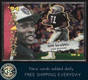Tim Brown / Sterling Sharpe 1994 Pinnacle Team Pinnacle Dufex Back #TP6 - Picture 1 of 2