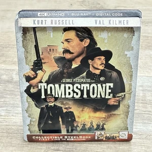 Tombstone (4K Blu-Ray/Blu-Ray, SteelBook, 2024) Digital Code - Damaged Case - Picture 1 of 11