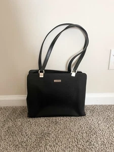 Liz Claiborne Laptop Tablet Workbag Briefcase 3 Large Compartments Black - Afbeelding 1 van 11