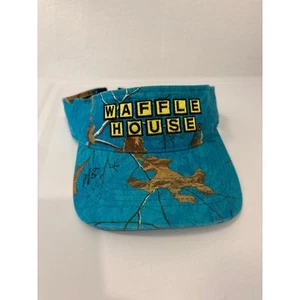 Waffle house teal visor camo outdoor cap brand - Picture 1 of 3