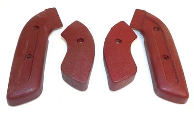 Mustang GT Mach 1 1968 1969 Boss Grande Cougar original diestro + diestro cubiertas de bisagra de asiento rojo Foto 1 de 4