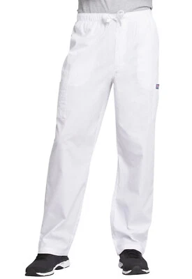 Pantalón Médico Cherokee Blanco Ropa de Trabajo Para Hombre con Cordón Carga 4000 WHTW Foto 1 de 4