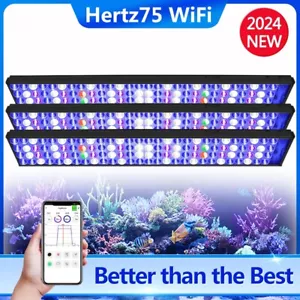 3PCS PopBloom H75 WiFi Led Aquarium Light Full Spectrum Reef Coral Marine Tank - Picture 1 of 13