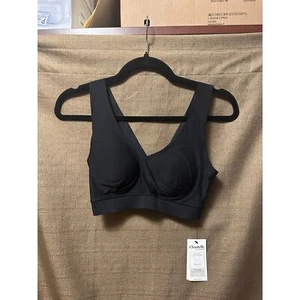 NWT Chantelle Womans Soft Stretch Padded V Neck Bra Black Size XS/ Small - Picture 1 of 5