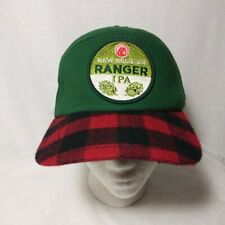  New Belgium Ranger IPA Brewing Snapback Hat  Panel Green Buffalo Plaid