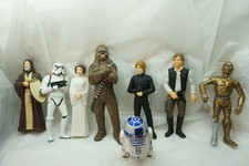 STAR WARS FIGURE LOT 8 10in 1993 OUT OF CHARACTER OBI WAN CHEWY LUKE C3PO 3d