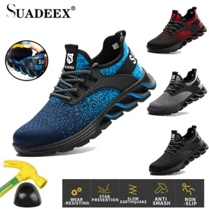 Mens Womens Safety Shoes Work Steel Toe Caps Non Slip Trainers Lightweight Boots - Picture 1 of 43