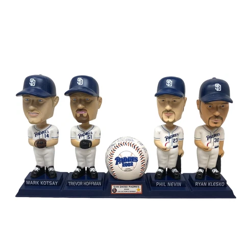 VTG San Diego Padres Carls  Collector Series Printed Signed Ball Bobbleheads Cover