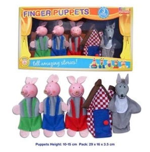 Marionetas de dedos - Tres cerditos ~ 5 personajes de Fun Factory - Imagen 1 de 2