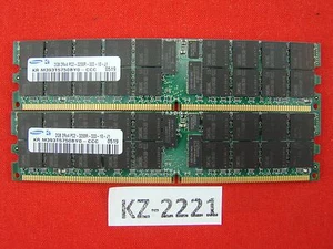 4GB 2x2GB Samsung DDR2 M393T5750BY0-CCC 400MHz ECC 2RX4 Memory Server #KZ-2221 - Picture 1 of 2