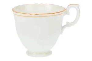 Crown Staffordshire - Unnamed - Orange Fluted Rim - Teacup - 258332Y - Picture 1 of 4