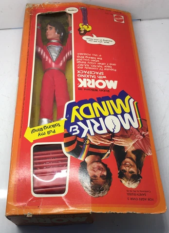 Vintage Mattel Mork & Mindy 1979 Mork Doll In Box #1276 NEW OPEN BOX Cover