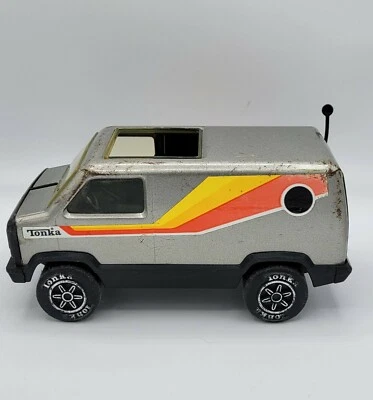 Vintage Tonka Play People Custom Van #1950 um pouco mais de 8,5" de comprimento - Imagem 1 de 4