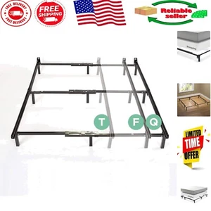 Durable 7-Inch Compack Metal Bed Frame with Under Bed Storage - Twin/Full/Queen - Picture 1 of 11