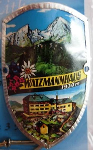 Watzmannhaus new badge mount stocknagel hiking medallion G9847 - Picture 1 of 2