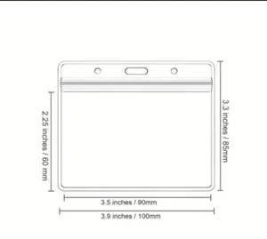 Ausweisetui Abzeichen klar Passfach Kunststoff Geldbörse 60 x 90 mm NEU KOSTENLOSER VERSAND - Bild 1 von 6