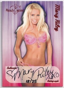 MARY RILEY 2006 BENCHWARMER RED FOIL AUTOGRAPH SIGNATURE SP 18 / 25 NICE