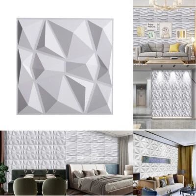 12/24x 3D Wall Panels Kitchen Covering PVC Cladding Wallpaper Decorative Tiles - Image 1 of 4