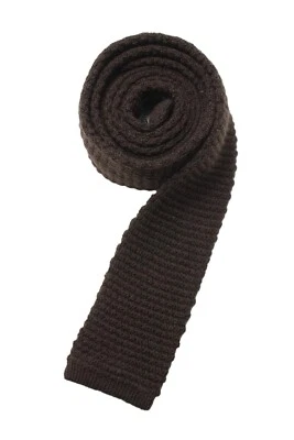 SUITSUPPLY Corbata Hombre 156 X 6 CM Cuadrada Lana Tejida Atada Marrón Foto 1 de 4