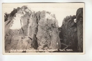 Andrew Real Photo Postcard Stairway & Natural Bridge Shoshone Falls Idaho ID 333 - Picture 1 of 1