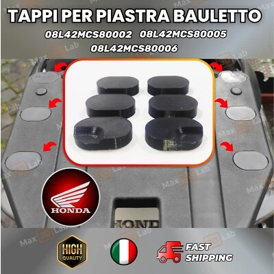 FJS 400 600 TAPPI PER PIASTRA BAULETTO HONDA Silver Wing o SWT CBF 1000 - Immagine 1 di 4
