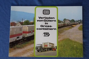DB - Verladen von Gütern in Gross-Containern - TFG - Broschüre DIN-A4 - 1980er - Bild 1 von 9