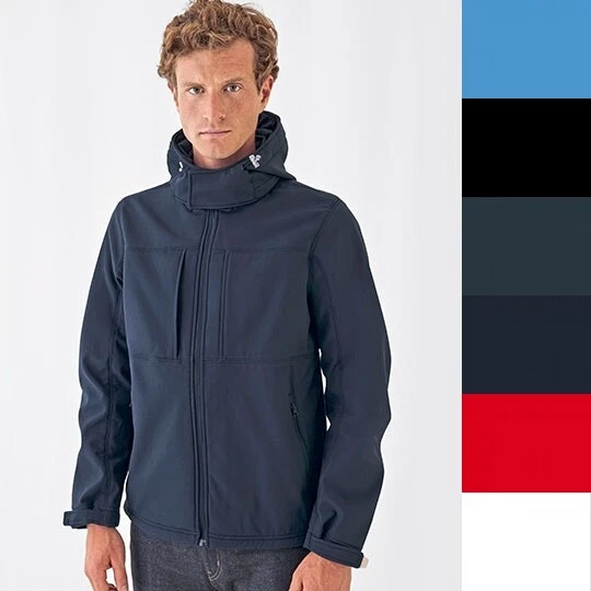 B&C Men's Hooded Softshell JM950 Herren Jacke NEU - Bild 1 von 1