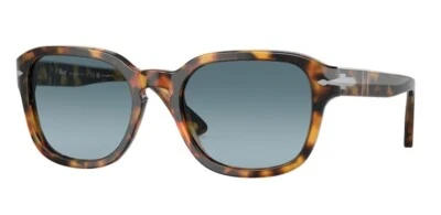 Óculos de sol unissex oval polarizado degradê azul Persol 0PO3305S 1052S3 Madreterra/azul - Imagem 1 de 4