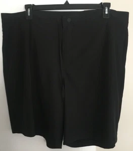 Tek Gear Dry-Tek Black Shorts Men's Size 2XL-XXL Zip and Side Pockets Drawstring - Picture 1 of 9