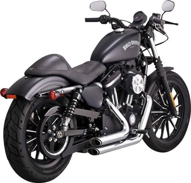 Vance & Hines PCX Shortshots Staggered 2-into-2 Full Exhaust System Chrome 17329 Foto 1 de 1