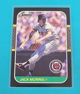 1987 Donruss    #173 Jack Morris Detroit Tigers Baseball Card G4 - Image 1 of 2