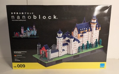 NB-009 Nanoblock Schloss Neuschwanstein Castle DELUXE EDITION COMPLETE BOX - Image 1 of 4