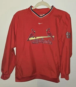 MLB St. Louis Cardinals Youth Medium Windbreaker Pullover Nike Stickerei Taschen - Bild 1 von 7