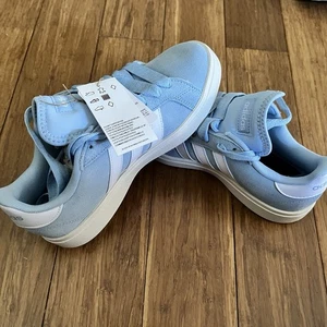 Adidas Grand Court Base 00s hellblau US Größe 6,5 Damen mit Karton - Bild 1 von 4