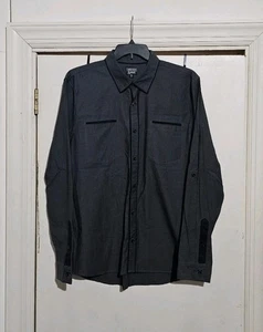 THREADS & HEIRS CHARCOAL GRAY BUTTON DOWN SHIRT - NEW MEN'S SIZE XL - Picture 1 of 2