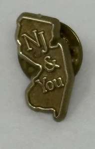1980s "NJ & You" (Perfect Together) State of New Jersey Tourism Promotional Pin - Picture 1 of 3