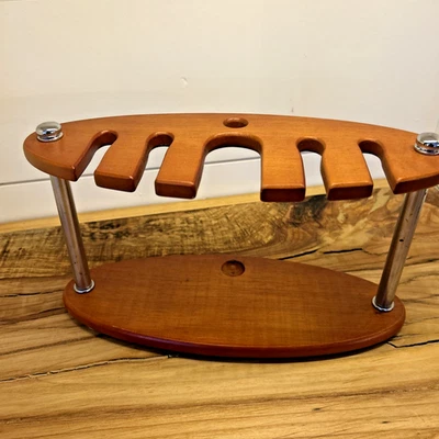 Carrito de herramientas de barra Michael Graves soporte de madera/acero vintage años 80 moderno Foto 1 de 4