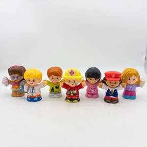 Little People Lot of 7 Figures Kids Friends Community Helpers Fisher Price Toys - Picture 1 of 8