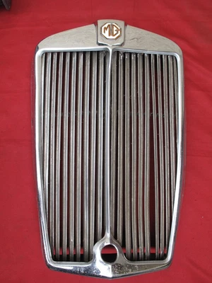 original MG Y Type Chrome Radiator Front Grille - Image 1 of 4