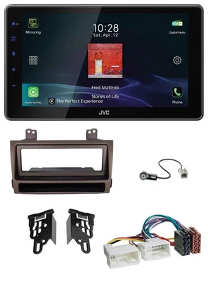 JVC DAB MP3 Bluetooth USB Autoradio für Hyundai Sonata ab 09 dunkelbraun metalli - Bild 1 von 4