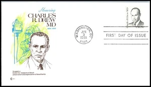 1981 Charles Drew Sc 1865 FDC Cachet Craft CCC physician blood plasma medical - Picture 1 of 1