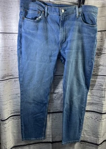 Jeans uomo Levi's misto cotone blu taglia 40x30 zip tinta unita 511 denim slim - Foto 1 di 8